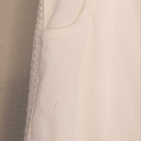 Sunny Studio Paris Embroidere Stretch Sz M White Joggers - Picture 14 of 14